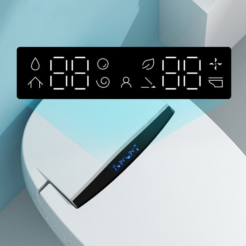 Temperature Control Floor Mount Bidet Elongated Smart Bidet in White Clearhalo 'Bathroom Remodel & Bathroom Fixtures' 'Bidets' 'Home Improvement' 'home_improvement' 'home_improvement_bidets' 'Toilets & Bidets' 7398510