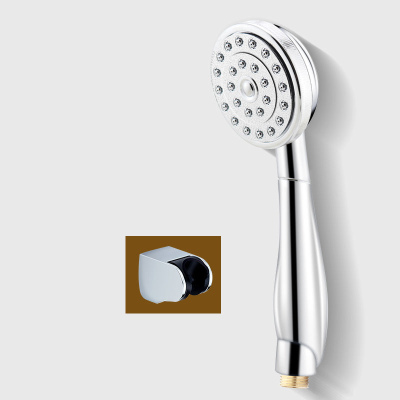 Contemporary Brass Round Hand Shower Water Filtration Showerhead Shower Head with Wall Pedestal Hose not included Clearhalo 'Bathroom Remodel & Bathroom Fixtures' 'Home Improvement' 'home_improvement' 'home_improvement_shower_heads' 'Shower Heads' 'shower_heads' 'Showers & Bathtubs Plumbing' 'Showers & Bathtubs' 7398611