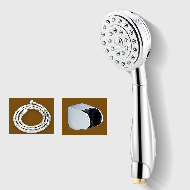 Contemporary Brass Round Hand Shower Water Filtration Showerhead Shower & Explosion-Proof Hose & Wall Seat Clearhalo 'Bathroom Remodel & Bathroom Fixtures' 'Home Improvement' 'home_improvement' 'home_improvement_shower_heads' 'Shower Heads' 'shower_heads' 'Showers & Bathtubs Plumbing' 'Showers & Bathtubs' 7398618
