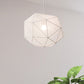 Geometric Bedroom Hanging Pendant Fabric Single Modern Suspended Lighting Fixture in Black/White Clearhalo 'Ceiling Lights' 'Modern Pendants' 'Modern' 'Pendant Lights' 'Pendants' Lighting' 739867
