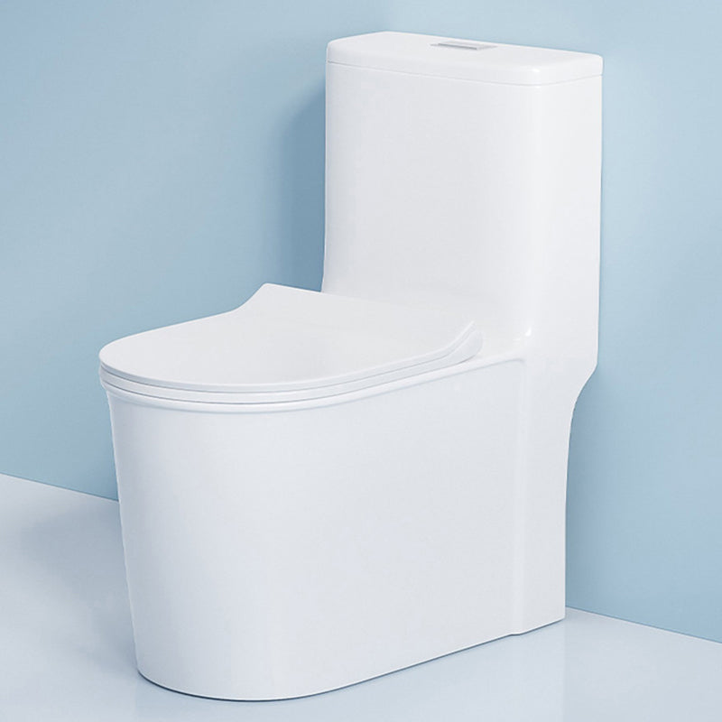 Traditional Floor Mounted Flush Toilet One Piece Toilet Siphon Jet Toilet Clearhalo 'Bathroom Remodel & Bathroom Fixtures' 'Home Improvement' 'home_improvement' 'home_improvement_toilets' 'Toilets & Bidets' 'Toilets' 7398833