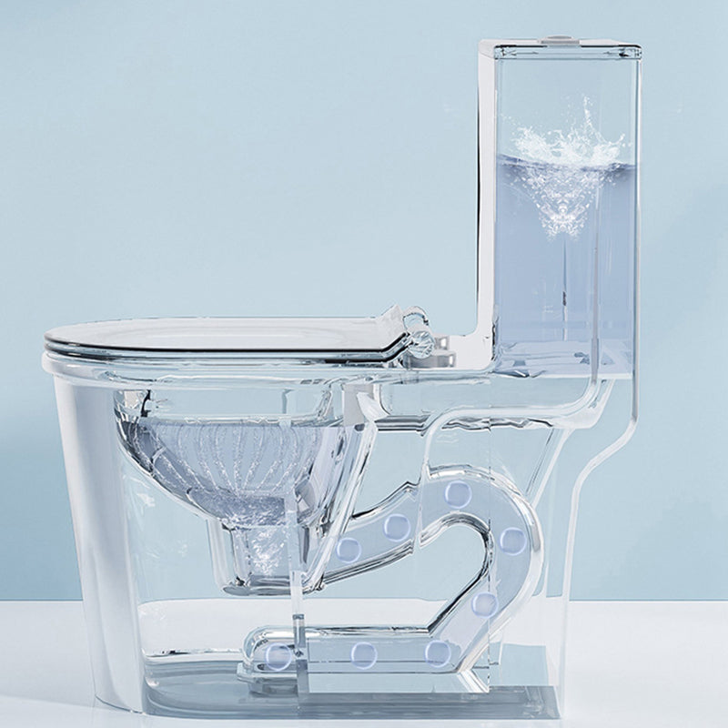 Traditional Floor Mounted Flush Toilet One Piece Toilet Siphon Jet Toilet Clearhalo 'Bathroom Remodel & Bathroom Fixtures' 'Home Improvement' 'home_improvement' 'home_improvement_toilets' 'Toilets & Bidets' 'Toilets' 7398840