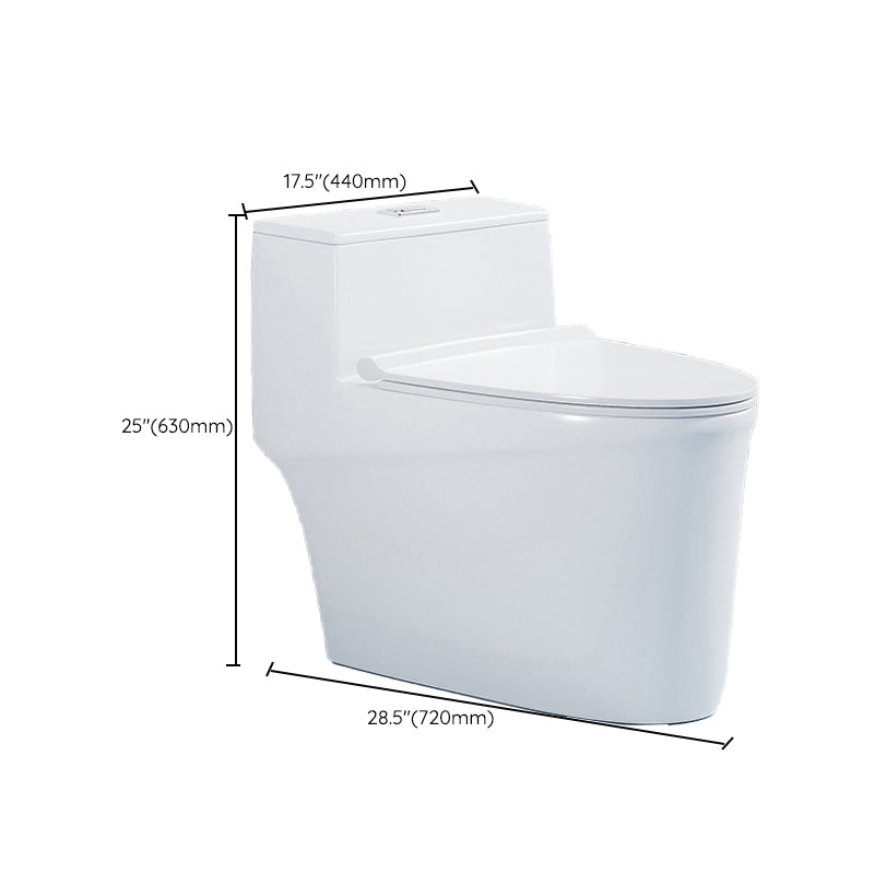 Traditional Floor Mounted Flush Toilet One Piece Toilet Siphon Jet ...