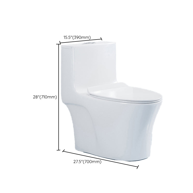 Traditional Floor Mounted Flush Toilet One Piece Toilet Siphon Jet Toilet Clearhalo 'Bathroom Remodel & Bathroom Fixtures' 'Home Improvement' 'home_improvement' 'home_improvement_toilets' 'Toilets & Bidets' 'Toilets' 7398854
