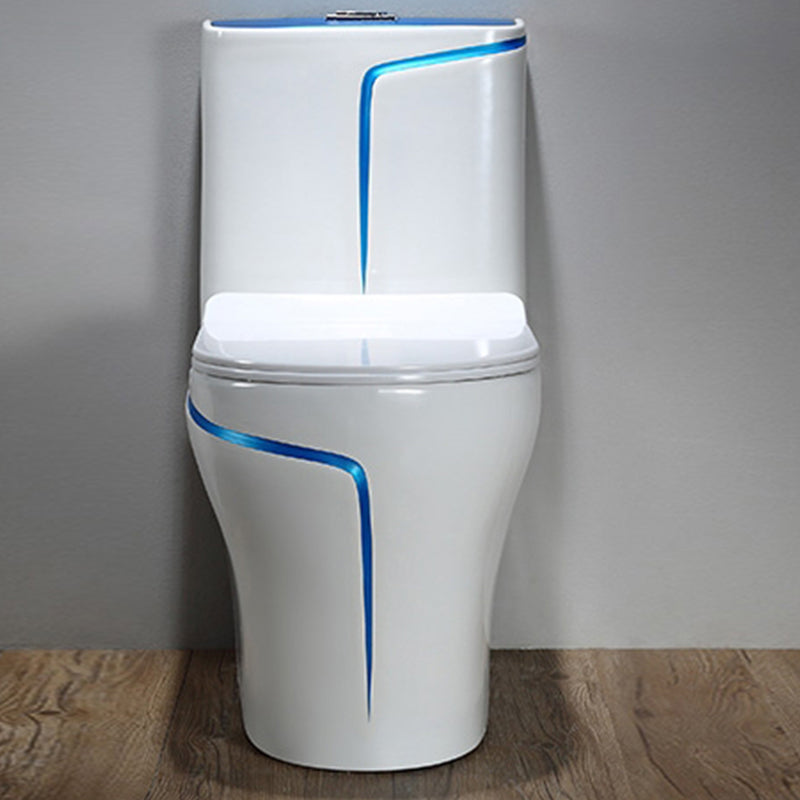 Floor Mounted Porcelain Urine Toilet Traditional Siphon Jet Flush Toilet 15"L x 27"W x 30"H Blue/ White 16" Clearhalo 'Bathroom Remodel & Bathroom Fixtures' 'Home Improvement' 'home_improvement' 'home_improvement_toilets' 'Toilets & Bidets' 'Toilets' 7398865