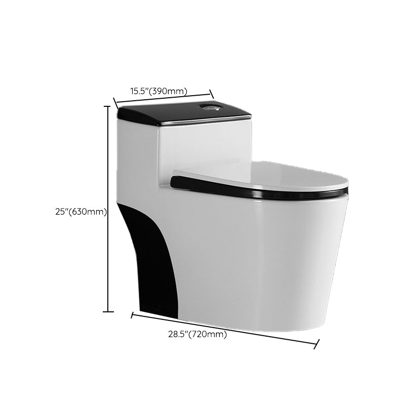 Floor Mounted Porcelain Urine Toilet Traditional Siphon Jet Flush Toilet Clearhalo 'Bathroom Remodel & Bathroom Fixtures' 'Home Improvement' 'home_improvement' 'home_improvement_toilets' 'Toilets & Bidets' 'Toilets' 7398886