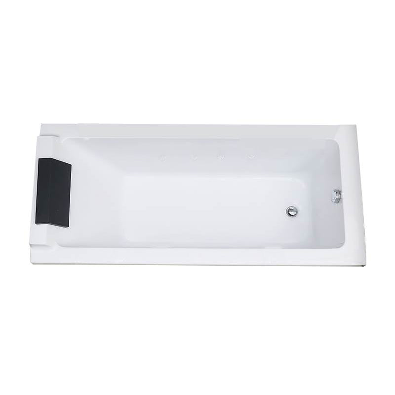 Modern Rectangular Bath Acrylic Soaking White Drop-in Bathtub Left Tub Clearhalo 'Bathroom Remodel & Bathroom Fixtures' 'Bathtubs' 'Home Improvement' 'home_improvement' 'home_improvement_bathtubs' 'Showers & Bathtubs' 7400403