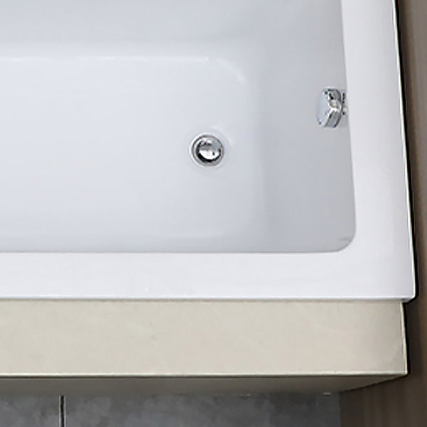 Modern Rectangular Bath Acrylic Soaking White Drop-in Bathtub Clearhalo 'Bathroom Remodel & Bathroom Fixtures' 'Bathtubs' 'Home Improvement' 'home_improvement' 'home_improvement_bathtubs' 'Showers & Bathtubs' 7400415