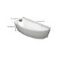 Modern Corner Bath Back to Wall Acrylic Soaking White Bathtub Clearhalo 'Bathroom Remodel & Bathroom Fixtures' 'Bathtubs' 'Home Improvement' 'home_improvement' 'home_improvement_bathtubs' 'Showers & Bathtubs' 7400445