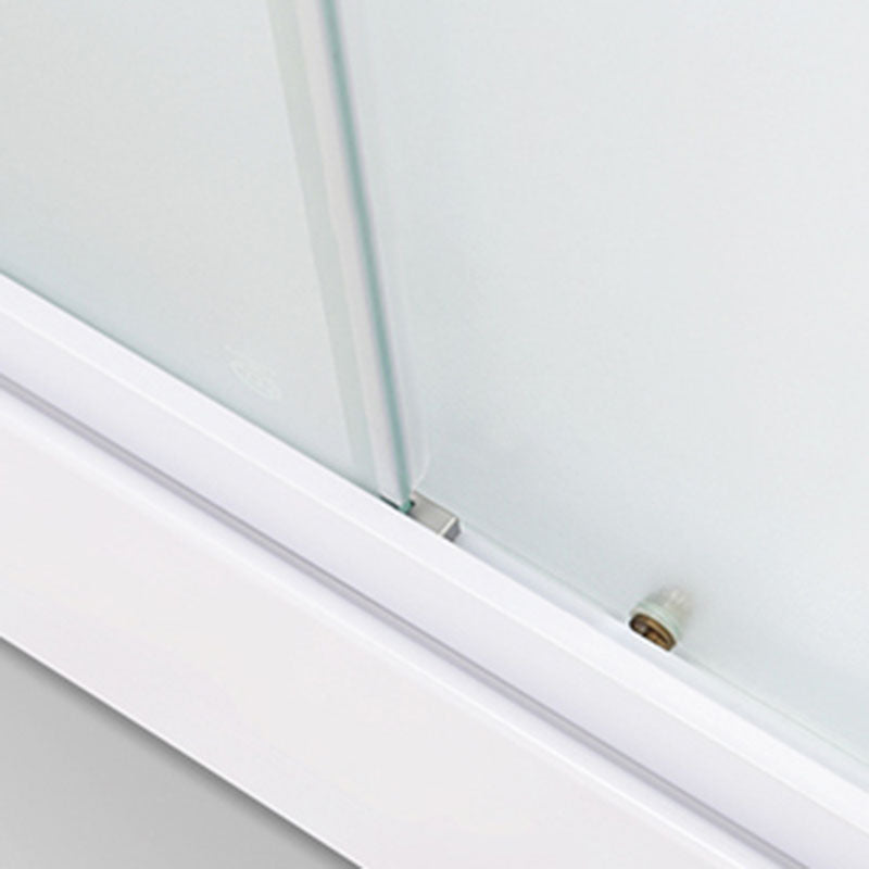 White Rectangle Shower Enclosure Tempered Glass Shower Enclosure Clearhalo 'Bathroom Remodel & Bathroom Fixtures' 'Home Improvement' 'home_improvement' 'home_improvement_shower_stalls_enclosures' 'Shower Stalls & Enclosures' 'shower_stalls_enclosures' 'Showers & Bathtubs' 7400521