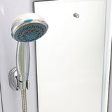 White Rectangle Shower Enclosure Tempered Glass Shower Enclosure Clearhalo 'Bathroom Remodel & Bathroom Fixtures' 'Home Improvement' 'home_improvement' 'home_improvement_shower_stalls_enclosures' 'Shower Stalls & Enclosures' 'shower_stalls_enclosures' 'Showers & Bathtubs' 7400523