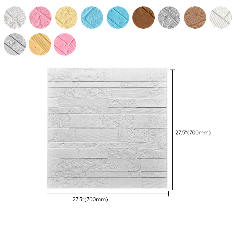 Plastic Wall Paneling Contemporary Peel and Stick Wall Paneling Clearhalo 'Flooring 'Home Improvement' 'home_improvement' 'home_improvement_wall_paneling' 'Wall Paneling' 'wall_paneling' 'Walls & Ceilings' Walls and Ceiling' 7401565