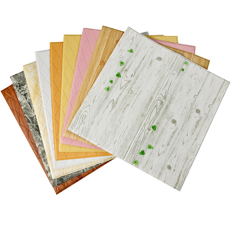 Plastic Wall Paneling Peel and Stick 3D Wall Paneling with Waterproof Clearhalo 'Flooring 'Home Improvement' 'home_improvement' 'home_improvement_wall_paneling' 'Wall Paneling' 'wall_paneling' 'Walls & Ceilings' Walls and Ceiling' 7401568