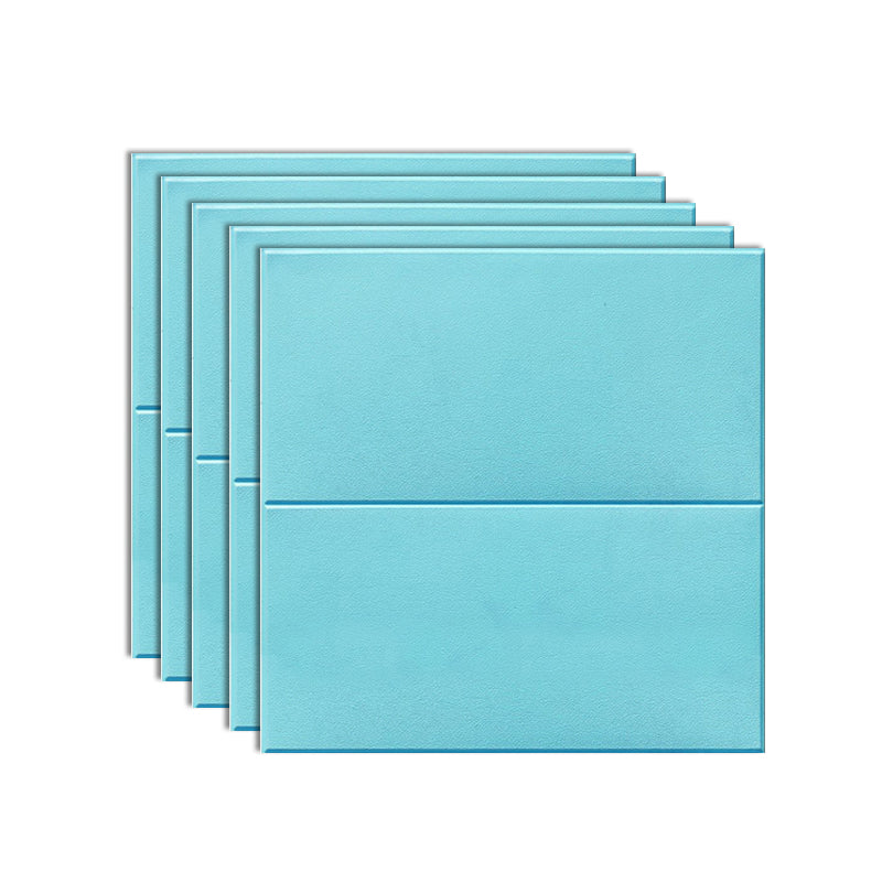 Plastic Wall Paneling Peel and Stick 3D Wall Paneling with Waterproof Blue Clearhalo 'Flooring 'Home Improvement' 'home_improvement' 'home_improvement_wall_paneling' 'Wall Paneling' 'wall_paneling' 'Walls & Ceilings' Walls and Ceiling' 7401574