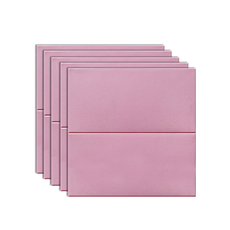 Plastic Wall Paneling Peel and Stick 3D Wall Paneling with Waterproof Pearl Pink Clearhalo 'Flooring 'Home Improvement' 'home_improvement' 'home_improvement_wall_paneling' 'Wall Paneling' 'wall_paneling' 'Walls & Ceilings' Walls and Ceiling' 7401583