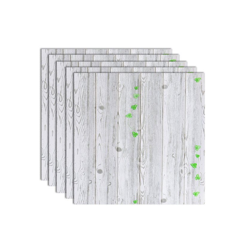 Plastic Wall Paneling Peel and Stick 3D Wall Paneling with Waterproof White Green Clearhalo 'Flooring 'Home Improvement' 'home_improvement' 'home_improvement_wall_paneling' 'Wall Paneling' 'wall_paneling' 'Walls & Ceilings' Walls and Ceiling' 7401586