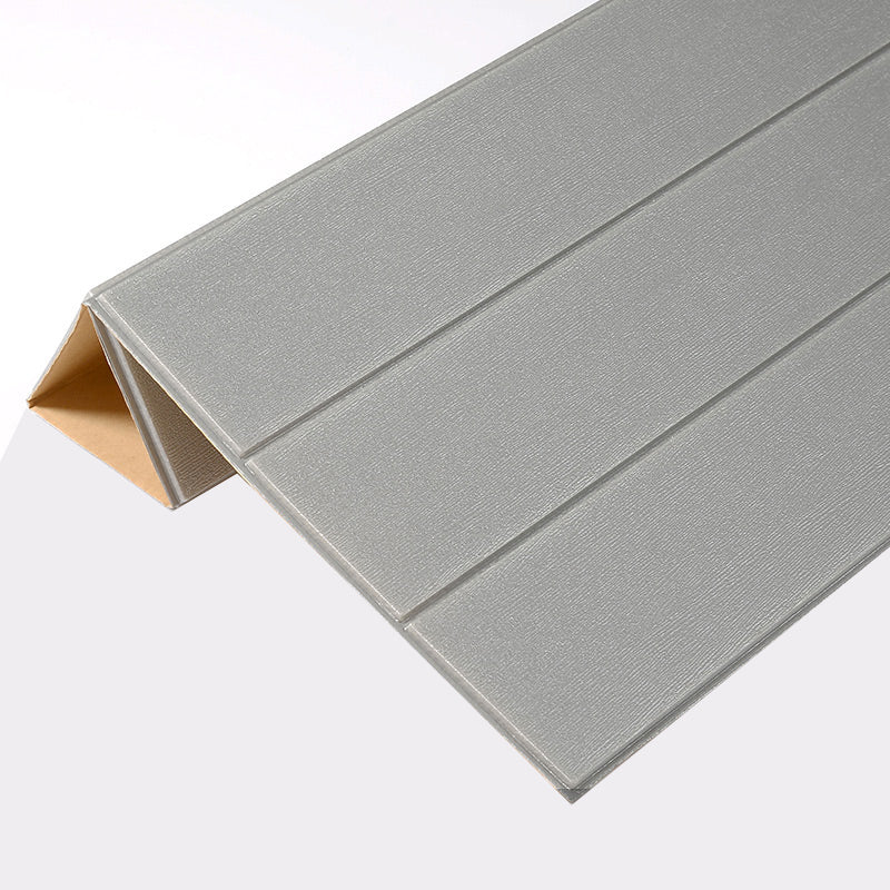 Plastic Wall Paneling Contemporary Waterproof 3D Wall Paneling Grey Clearhalo 'Flooring 'Home Improvement' 'home_improvement' 'home_improvement_wall_paneling' 'Wall Paneling' 'wall_paneling' 'Walls & Ceilings' Walls and Ceiling' 7401589