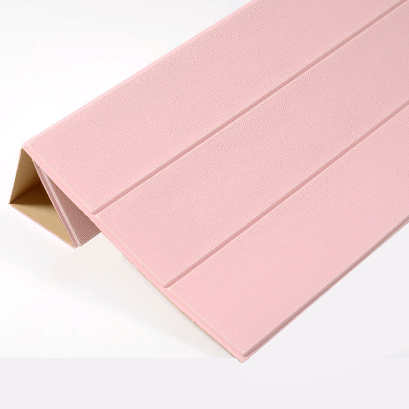 Plastic Wall Paneling Contemporary Waterproof 3D Wall Paneling Pink Clearhalo 'Flooring 'Home Improvement' 'home_improvement' 'home_improvement_wall_paneling' 'Wall Paneling' 'wall_paneling' 'Walls & Ceilings' Walls and Ceiling' 7401592