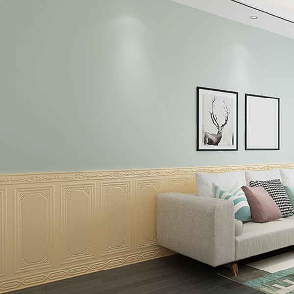 Modern Wall Paneling 3D Plastic Wall Paneling with Waterproof Yellow 100-Piece Set Clearhalo 'Flooring 'Home Improvement' 'home_improvement' 'home_improvement_wall_paneling' 'Wall Paneling' 'wall_paneling' 'Walls & Ceilings' Walls and Ceiling' 7401607