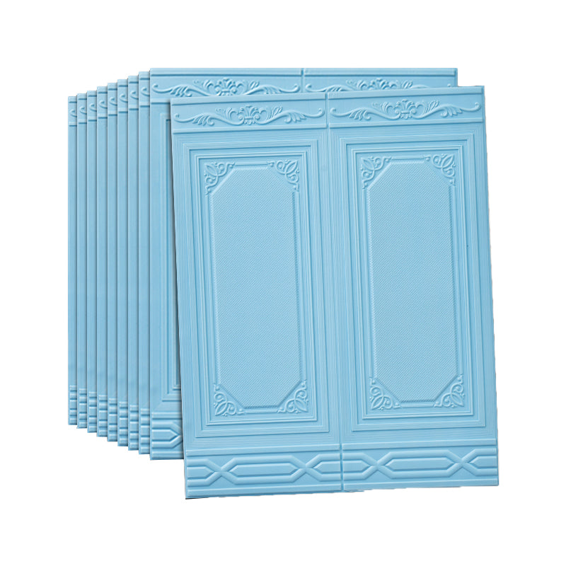 Modern Wall Paneling 3D Plastic Wall Paneling with Waterproof Blue Clearhalo 'Flooring 'Home Improvement' 'home_improvement' 'home_improvement_wall_paneling' 'Wall Paneling' 'wall_paneling' 'Walls & Ceilings' Walls and Ceiling' 7401612