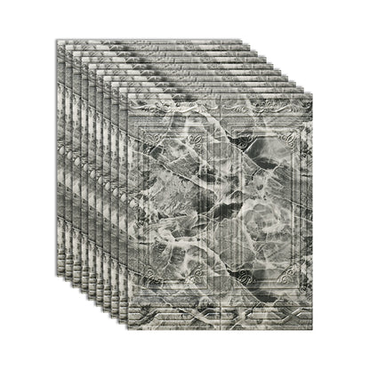 Modern Wall Paneling 3D Plastic Wall Paneling with Waterproof Dark Heather Gray Clearhalo 'Flooring 'Home Improvement' 'home_improvement' 'home_improvement_wall_paneling' 'Wall Paneling' 'wall_paneling' 'Walls & Ceilings' Walls and Ceiling' 7401620