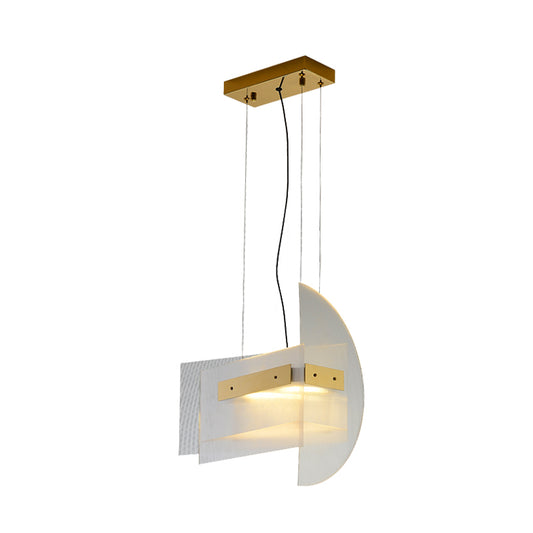 Gold Geometric Chandelier Lamp Contemporary Clear Glass LED Hanging Light Fixture for Dining Room Clearhalo 'Ceiling Lights' 'Chandeliers' 'Glass shade' 'Glass' 'Island Lights' 'Modern Chandeliers' 'Modern' Lighting' 740211