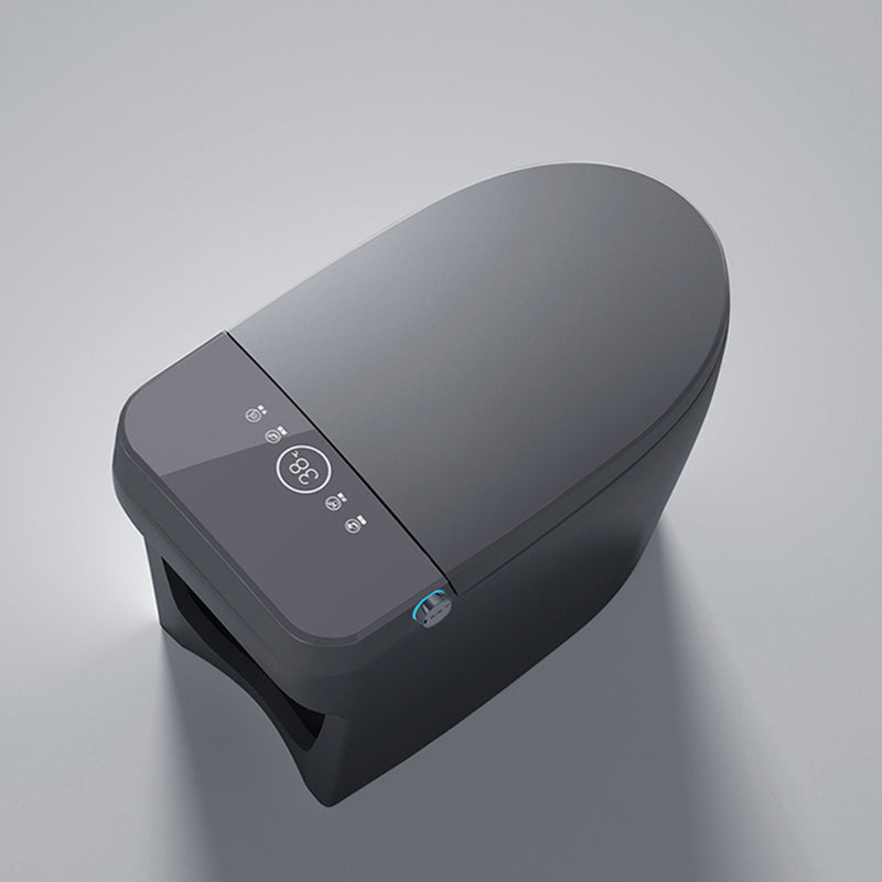 Elongated Floor Standing Bidet Contemporary Smart Bidet with Quiet-Close Clearhalo 'Bathroom Remodel & Bathroom Fixtures' 'Bidets' 'Home Improvement' 'home_improvement' 'home_improvement_bidets' 'Toilets & Bidets' 7402550