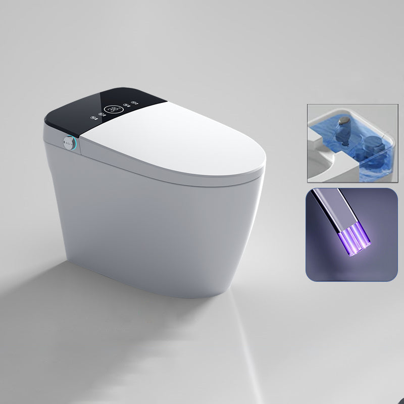 Elongated Smart Toilet Seat Bidet Vitreous China Bidet Seat with Heated Seat White Clearhalo 'Bathroom Remodel & Bathroom Fixtures' 'Bidets' 'Home Improvement' 'home_improvement' 'home_improvement_bidets' 'Toilets & Bidets' 7402554