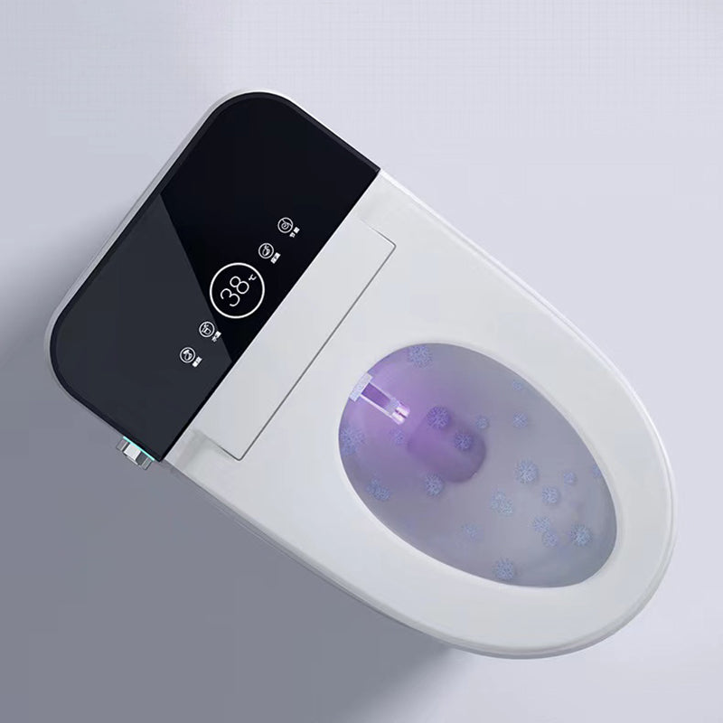 Elongated Smart Toilet Seat Bidet Vitreous China Bidet Seat with Heated Seat Clearhalo 'Bathroom Remodel & Bathroom Fixtures' 'Bidets' 'Home Improvement' 'home_improvement' 'home_improvement_bidets' 'Toilets & Bidets' 7402558