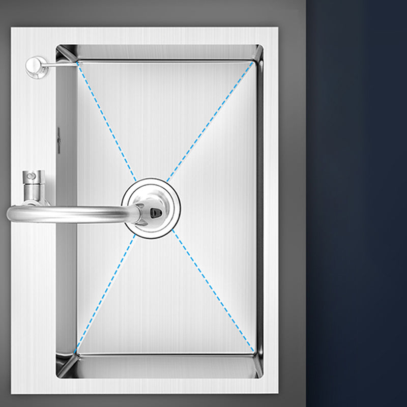 Modern Style Kitchen Sink Soundproof Kitchen Sink with Basket Strainer Clearhalo 'Home Improvement' 'home_improvement' 'home_improvement_kitchen_sinks' 'Kitchen Remodel & Kitchen Fixtures' 'Kitchen Sinks & Faucet Components' 'Kitchen Sinks' 'kitchen_sinks' 7402587