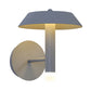 Metallic Tapered Wall Sconce Light Modernist White/Grey LED Wall Mount Lamp for Bedroom Clearhalo 'Cast Iron' 'Glass' 'Industrial' 'Modern wall lights' 'Modern' 'Tiffany' 'Traditional wall lights' 'Wall Lamps & Sconces' 'Wall Lights' Lighting' 740261