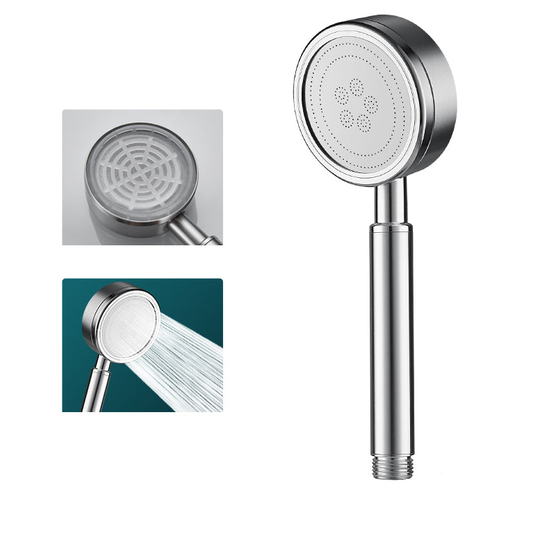 Modern Round Hand Shower Water Efficient Stainless Steel Showerhead Silver Hand Shower Hose not included Clearhalo 'Bathroom Remodel & Bathroom Fixtures' 'Home Improvement' 'home_improvement' 'home_improvement_shower_heads' 'Shower Heads' 'shower_heads' 'Showers & Bathtubs Plumbing' 'Showers & Bathtubs' 7402649