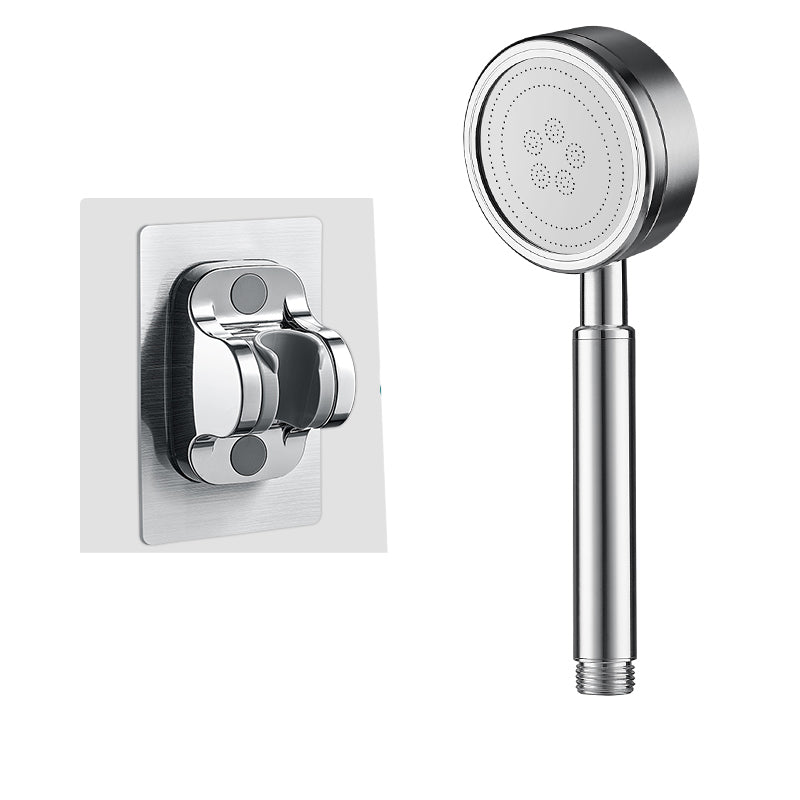 Modern Round Hand Shower Water Efficient Stainless Steel Showerhead Silver Shower Head with Wall Pedestal Hose not included Clearhalo 'Bathroom Remodel & Bathroom Fixtures' 'Home Improvement' 'home_improvement' 'home_improvement_shower_heads' 'Shower Heads' 'shower_heads' 'Showers & Bathtubs Plumbing' 'Showers & Bathtubs' 7402661