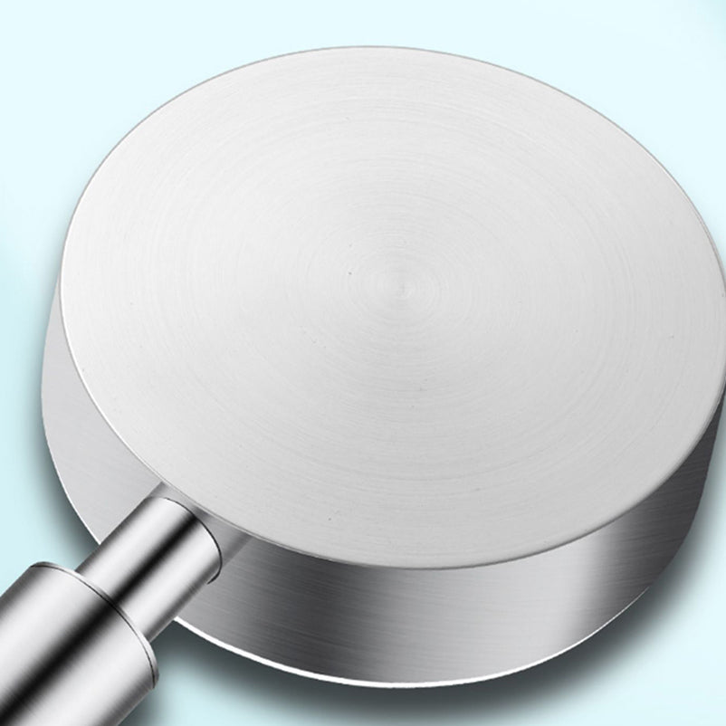 Stainless Steel Round Hand Shower Adjustable Spray Pattern Showerhead Clearhalo 'Bathroom Remodel & Bathroom Fixtures' 'Home Improvement' 'home_improvement' 'home_improvement_shower_heads' 'Shower Heads' 'shower_heads' 'Showers & Bathtubs Plumbing' 'Showers & Bathtubs' 7402700