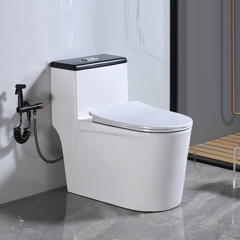 Traditional Floor Mounted Flush Toilet All In One Siphon Jet Toilet 15"L x 27"W x 26"H White Clearhalo 'Bathroom Remodel & Bathroom Fixtures' 'Home Improvement' 'home_improvement' 'home_improvement_toilets' 'Toilets & Bidets' 'Toilets' 7402720
