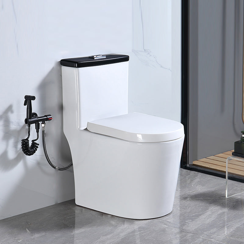 Traditional Floor Mounted Flush Toilet All In One Siphon Jet Toilet 15"L x 23"W x 28"H White Clearhalo 'Bathroom Remodel & Bathroom Fixtures' 'Home Improvement' 'home_improvement' 'home_improvement_toilets' 'Toilets & Bidets' 'Toilets' 7402723