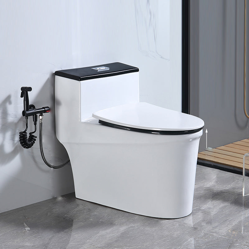 Traditional Floor Mounted Flush Toilet All In One Siphon Jet Toilet 17"L x 28"W x 25"H White Clearhalo 'Bathroom Remodel & Bathroom Fixtures' 'Home Improvement' 'home_improvement' 'home_improvement_toilets' 'Toilets & Bidets' 'Toilets' 7402734