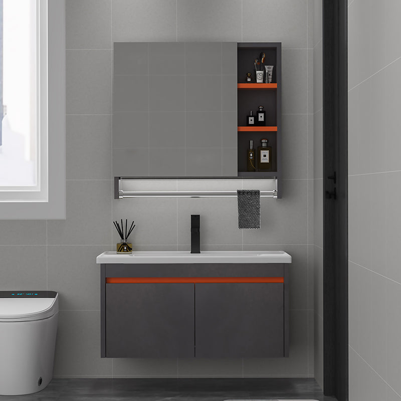 Wood Glam Bathroom Vanity Set Wall Mount Faucet Included Bathroom Vanity Clearhalo 'Bathroom Remodel & Bathroom Fixtures' 'Bathroom Vanities' 'bathroom_vanities' 'Home Improvement' 'home_improvement' 'home_improvement_bathroom_vanities' 7402748