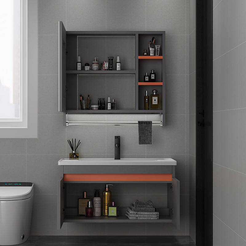 Wood Glam Bathroom Vanity Set Wall Mount Faucet Included Bathroom Vanity Clearhalo 'Bathroom Remodel & Bathroom Fixtures' 'Bathroom Vanities' 'bathroom_vanities' 'Home Improvement' 'home_improvement' 'home_improvement_bathroom_vanities' 7402751