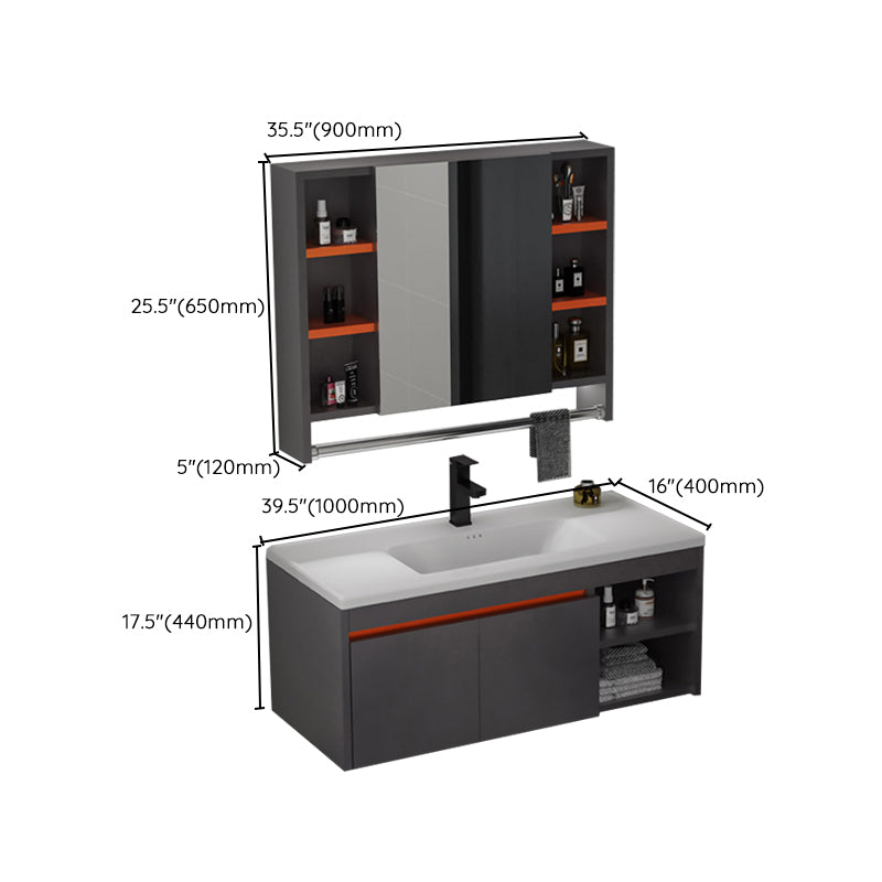 Wood Glam Bathroom Vanity Set Wall Mount Faucet Included Bathroom Vanity Clearhalo 'Bathroom Remodel & Bathroom Fixtures' 'Bathroom Vanities' 'bathroom_vanities' 'Home Improvement' 'home_improvement' 'home_improvement_bathroom_vanities' 7402787