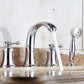 Tradition Bath Filler Trim Deck Mounted Swivel Spout Tub Filler Trim Silver Thin Faucet Clearhalo 'Bathroom Remodel & Bathroom Fixtures' 'Bathtub Faucets' 'bathtub_faucets' 'Home Improvement' 'home_improvement' 'home_improvement_bathtub_faucets' 7403810