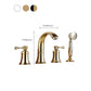Tradition Bath Filler Trim Deck Mounted Swivel Spout Tub Filler Trim Clearhalo 'Bathroom Remodel & Bathroom Fixtures' 'Bathtub Faucets' 'bathtub_faucets' 'Home Improvement' 'home_improvement' 'home_improvement_bathtub_faucets' 7403821