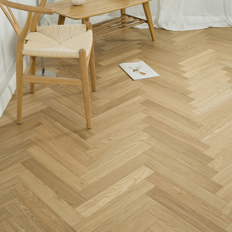 Traditional Wood Tile Wire Brushed Parquet Click-Locking Wood Floor Planks Beige 10.7 sq ft. - 29 Pieces Clearhalo 'Flooring 'Hardwood Flooring' 'hardwood_flooring' 'Home Improvement' 'home_improvement' 'home_improvement_hardwood_flooring' Walls and Ceiling' 7403867