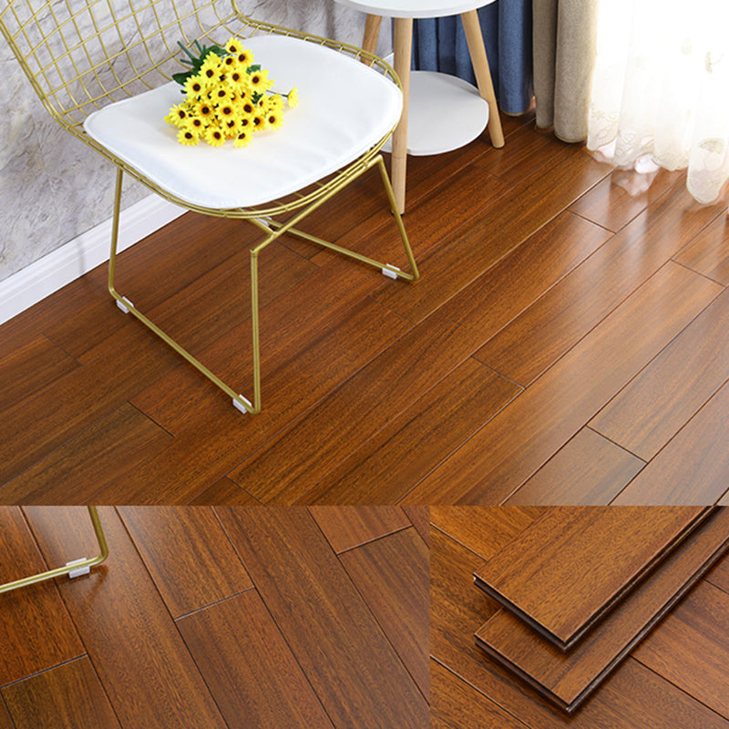 Modern Plank Flooring Solid Wood Water Resistant Staple Hardwood Flooring Clearhalo 'Flooring 'Hardwood Flooring' 'hardwood_flooring' 'Home Improvement' 'home_improvement' 'home_improvement_hardwood_flooring' Walls and Ceiling' 7403878