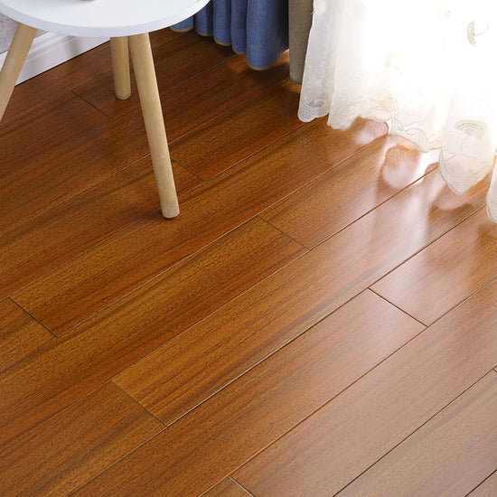 Modern Plank Flooring Solid Wood Water Resistant Staple Hardwood