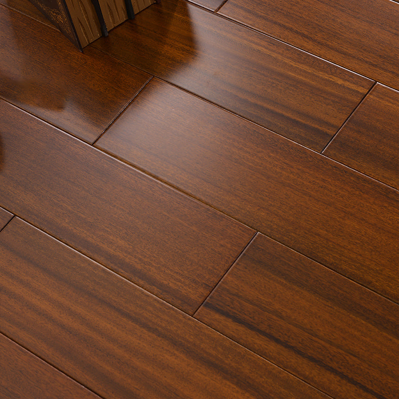 Modern Plank Flooring Solid Wood Water Resistant Staple Hardwood Flooring Brown-Red Clearhalo 'Flooring 'Hardwood Flooring' 'hardwood_flooring' 'Home Improvement' 'home_improvement' 'home_improvement_hardwood_flooring' Walls and Ceiling' 7403890