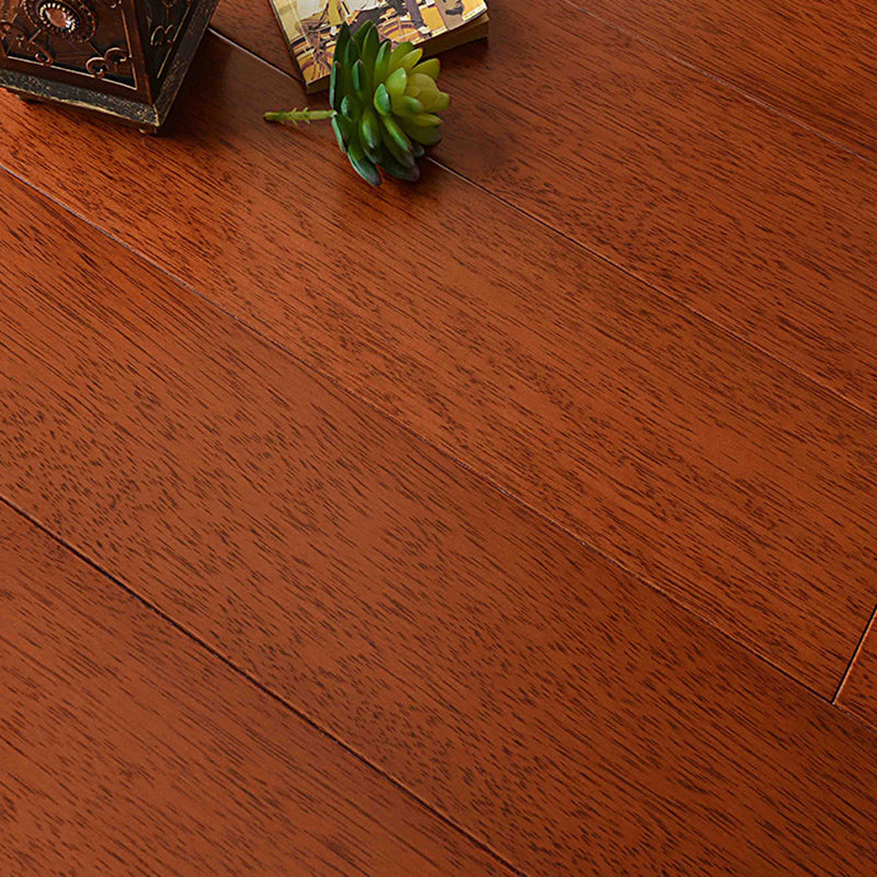 Modern Plank Flooring Solid Wood Water Resistant Staple Hardwood Flooring Rosewood Clearhalo 'Flooring 'Hardwood Flooring' 'hardwood_flooring' 'Home Improvement' 'home_improvement' 'home_improvement_hardwood_flooring' Walls and Ceiling' 7403895