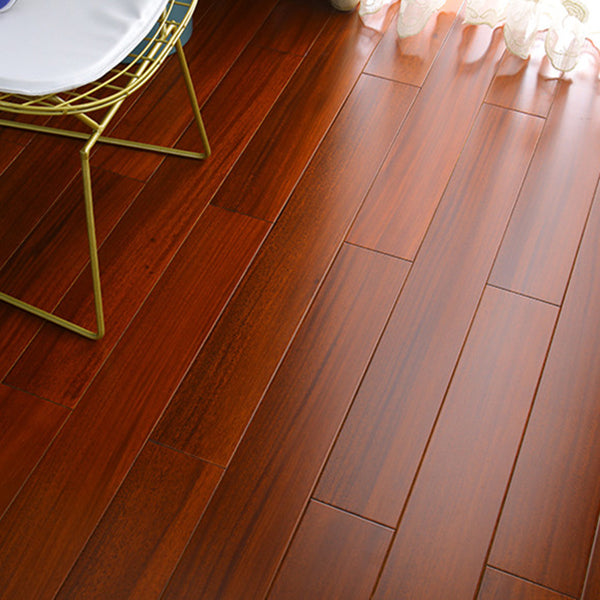 Traditional Hardwood Flooring Solid Wood Wire Brushed Water Resistant Wood Tile Brown-Red Clearhalo 'Flooring 'Hardwood Flooring' 'hardwood_flooring' 'Home Improvement' 'home_improvement' 'home_improvement_hardwood_flooring' Walls and Ceiling' 7403963