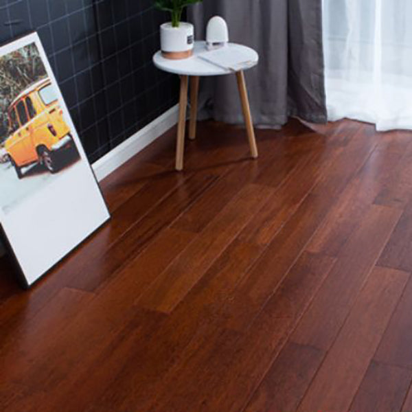 Traditional Hardwood Flooring Solid Wood Wire Brushed Water Resistant Wood Tile Brown Clearhalo 'Flooring 'Hardwood Flooring' 'hardwood_flooring' 'Home Improvement' 'home_improvement' 'home_improvement_hardwood_flooring' Walls and Ceiling' 7403970