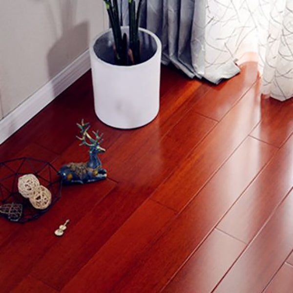 Traditional Hardwood Flooring Solid Wood Wire Brushed Water Resistant Wood Tile Red Brown Clearhalo 'Flooring 'Hardwood Flooring' 'hardwood_flooring' 'Home Improvement' 'home_improvement' 'home_improvement_hardwood_flooring' Walls and Ceiling' 7403971